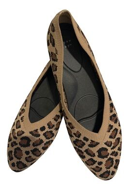 A new day Leopard Knit Ballet Flats - Women’s size 11